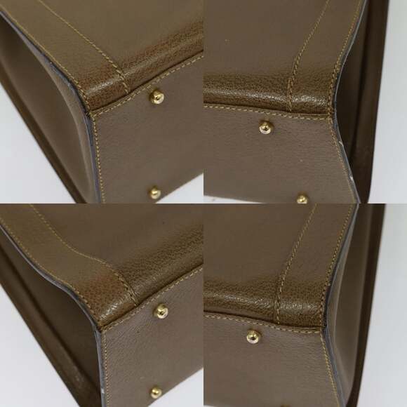 GUCCI Bamboo Hand Bag Leather Brown Gold 002 1186 002 1186 - Picture 10 of 12